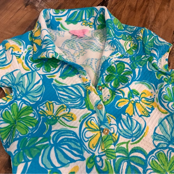 Lilly Pulitzer S Sweet & Sour Print Cutout Mini Dress Pique Polo Rayna Dress - Picture 6 of 8